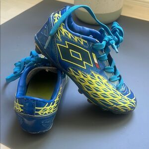 OTTO Kids Soccer Shoes - Blue and Yellow